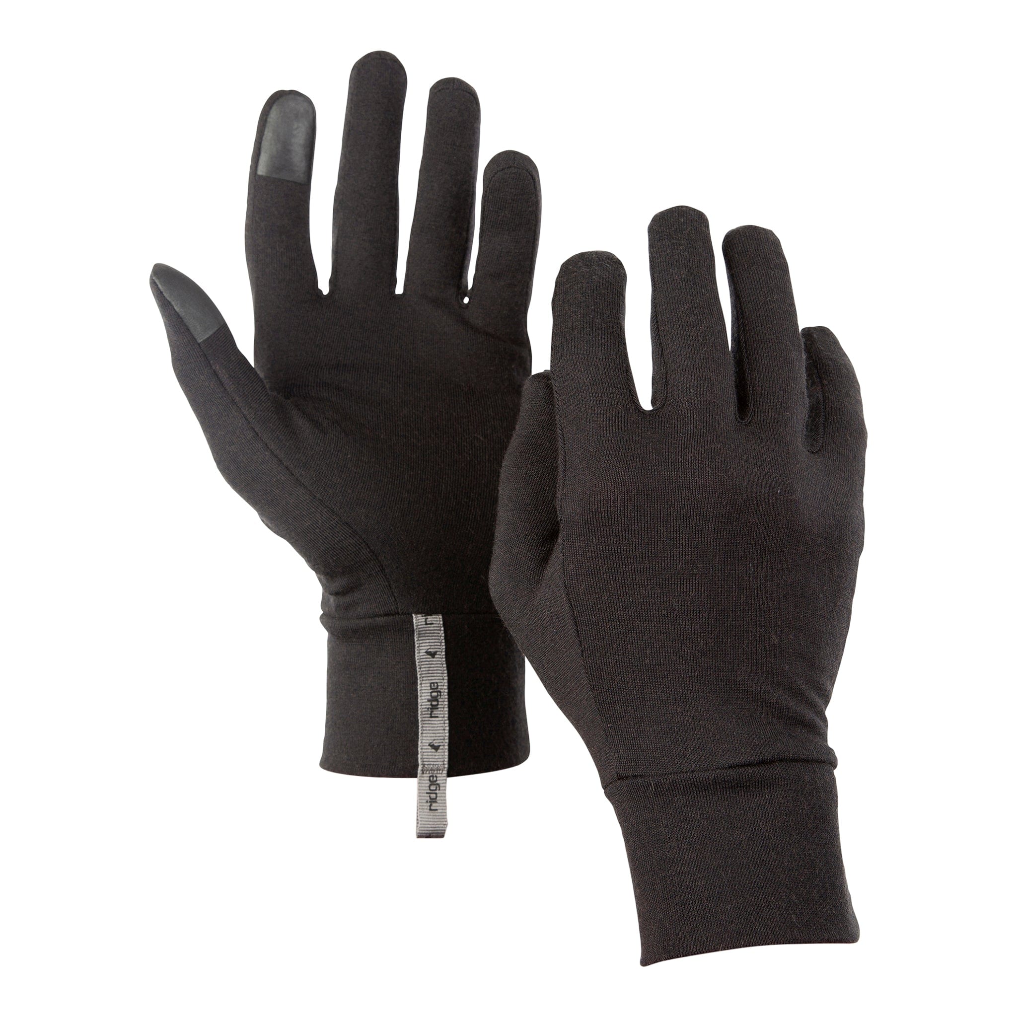 Mens Merino Wool Gloves (Color: Charcoal Grey, Size: One Size)