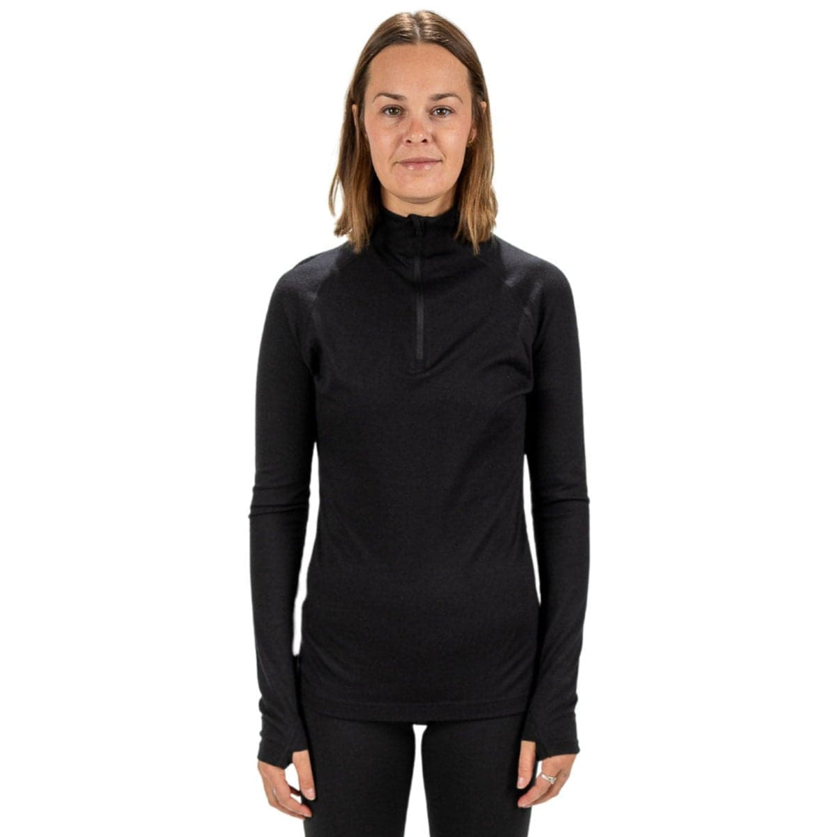 Women's Aspect Quarter Zip Midweight Merino Wool Long Sleeve Shirt