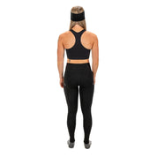 Ridge Merino wool sports bra with an Inversion headband and Crowley Compression Tights