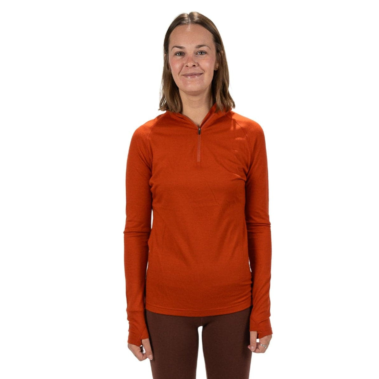 Women's Aspect Quarter Zip Midweight Merino Wool Long Sleeve Shirt