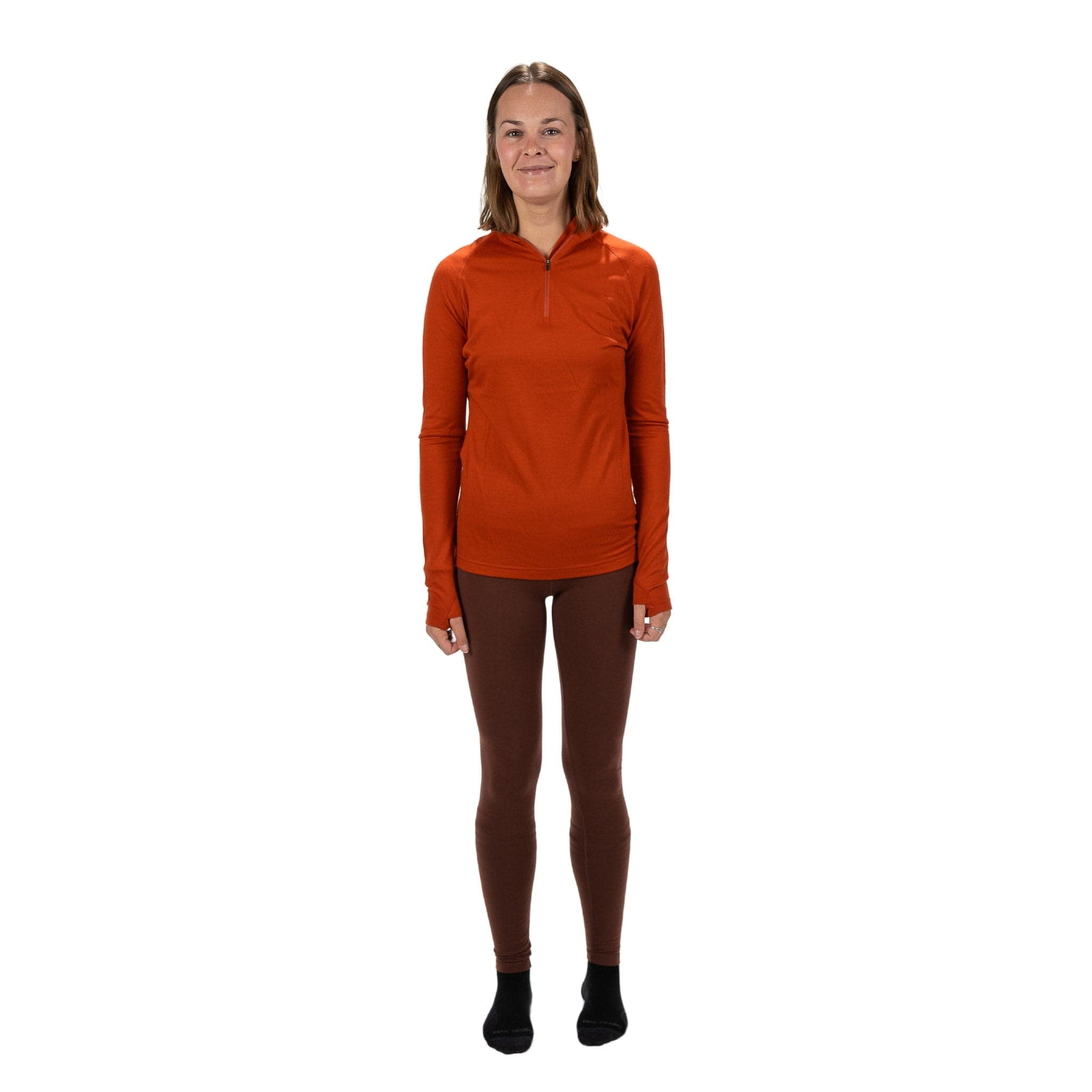 Women's Aspect Quarter Zip Midweight Merino Wool Long Sleeve Shirt