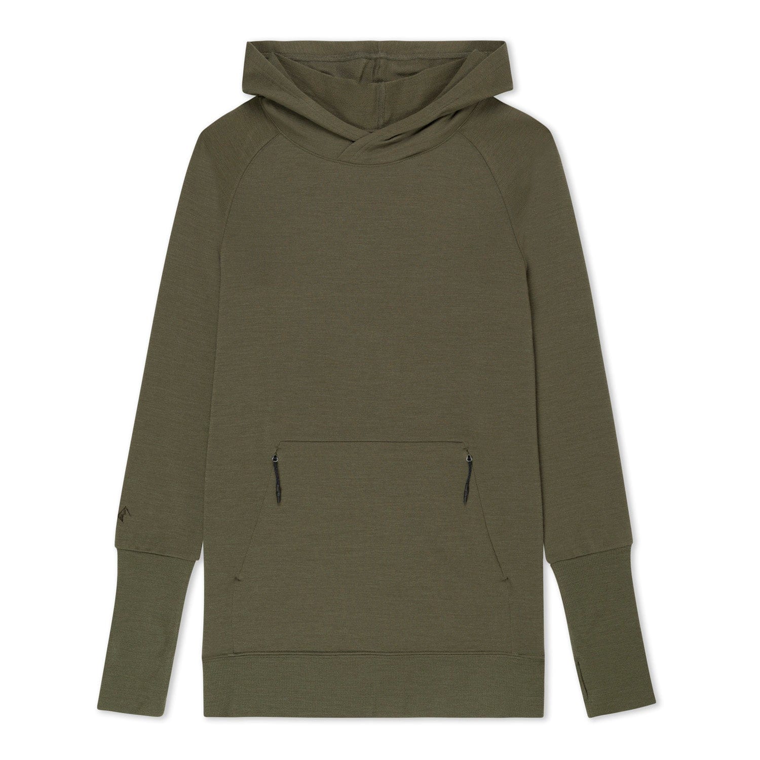 Women's Natural Tencel Hoodie in Olive Night