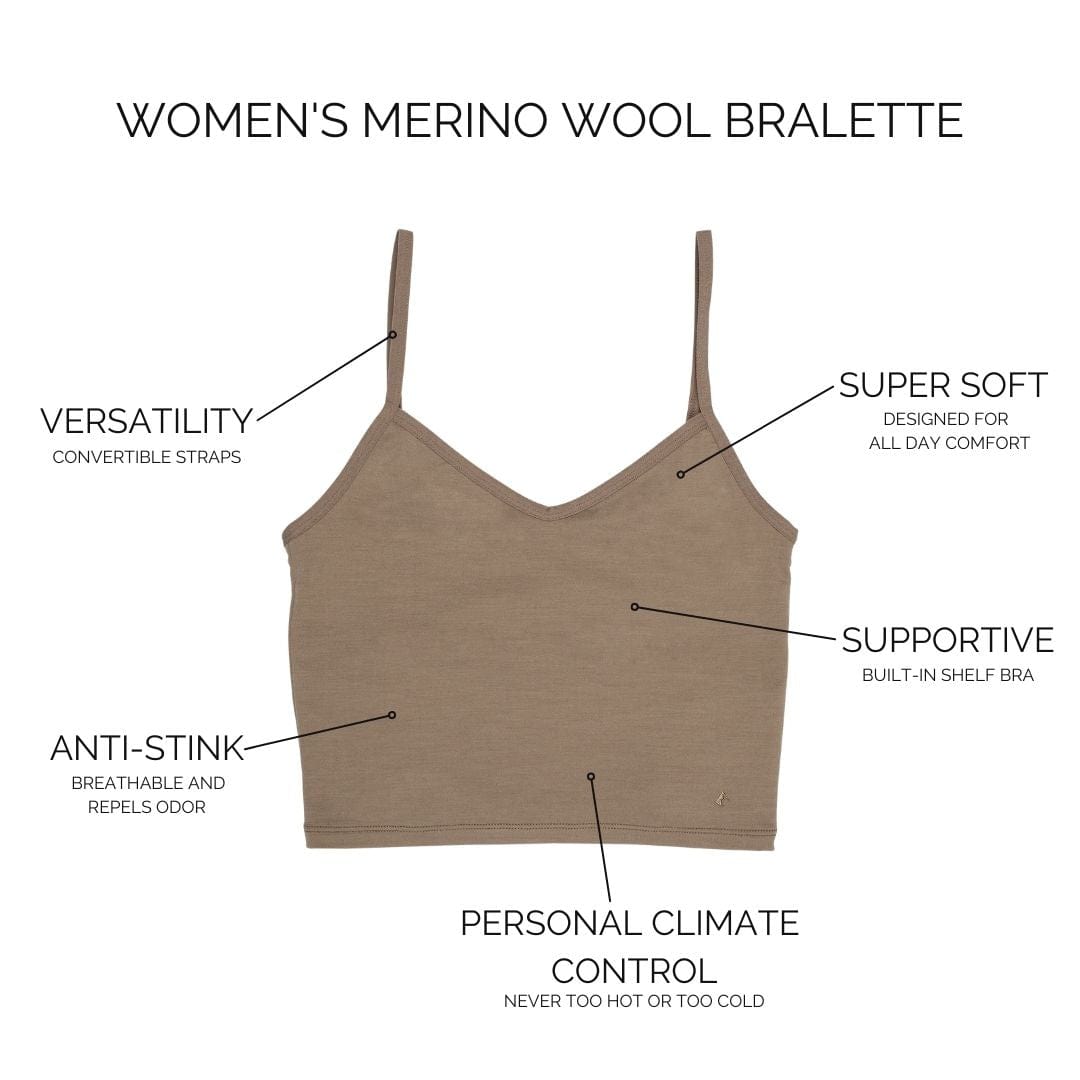 Merino Wool Wrap Bra - Nishove - choose your own color!